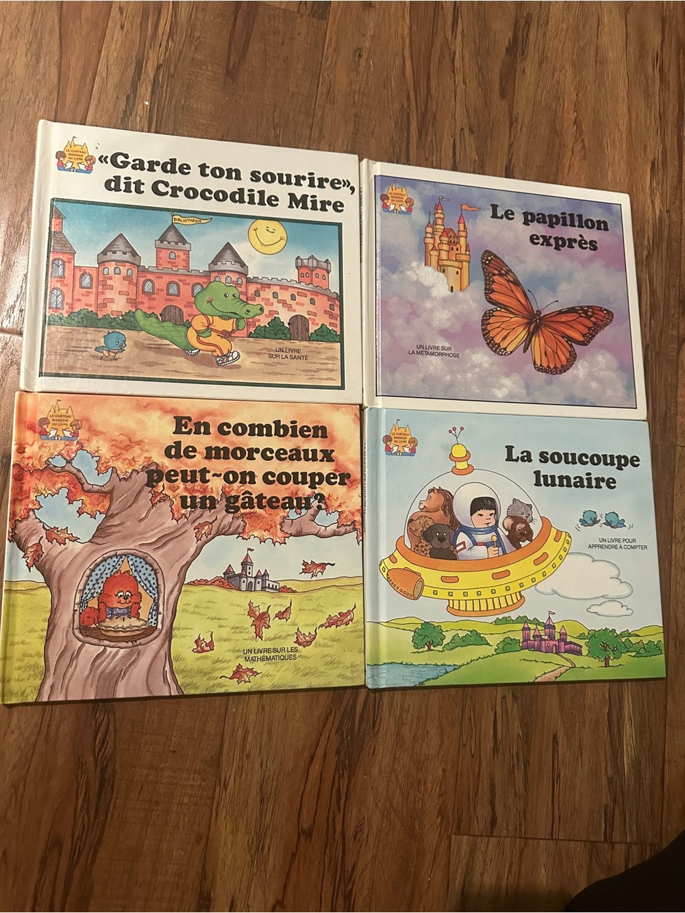 Vintage French Children’s Books – Set of 4 – Le Château Magique du Livre